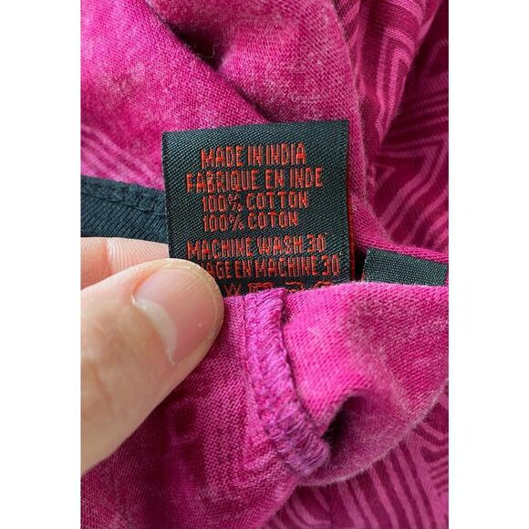 Aller Simplement Women's S Magenta Pink Geometric Midi Dress - Picture 6 of 8